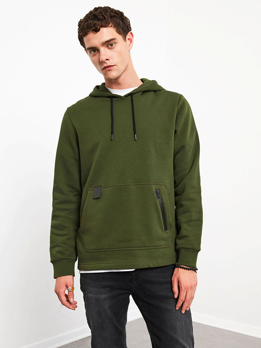 Sweat-Shirt à Capuche Pour Hommes à Manches Longues-2