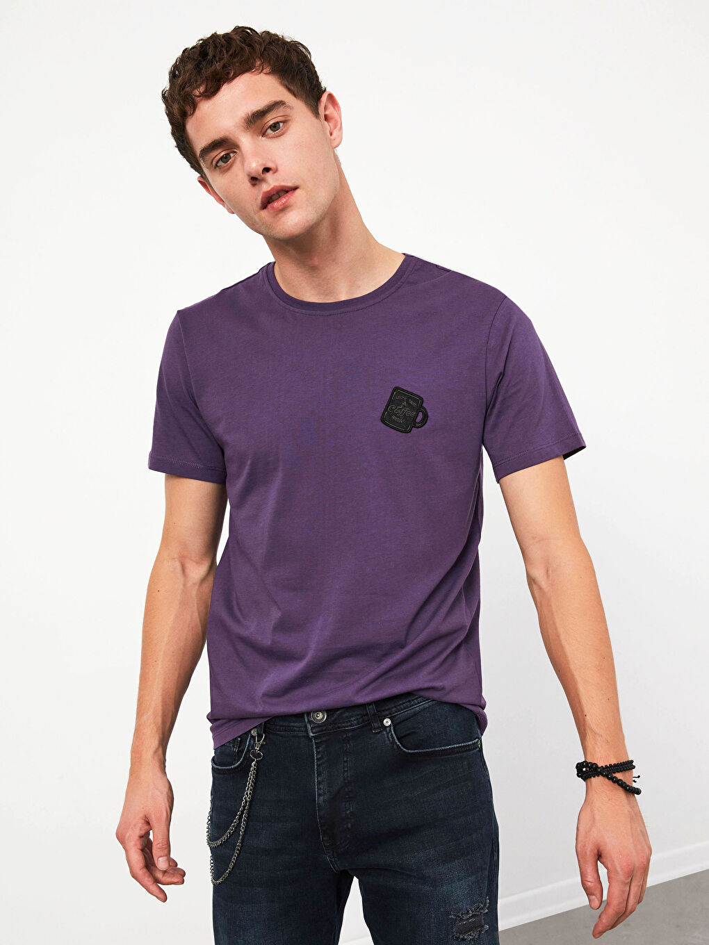 Crew Neck Printed T-Shirt-3