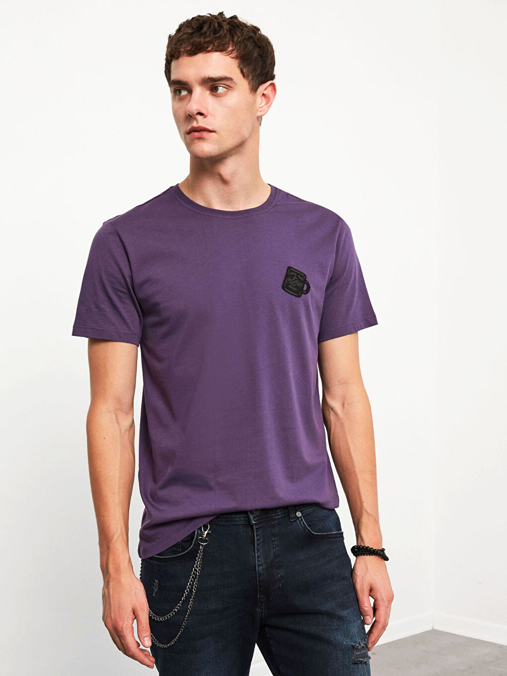 Crew Neck Printed T-Shirt-4