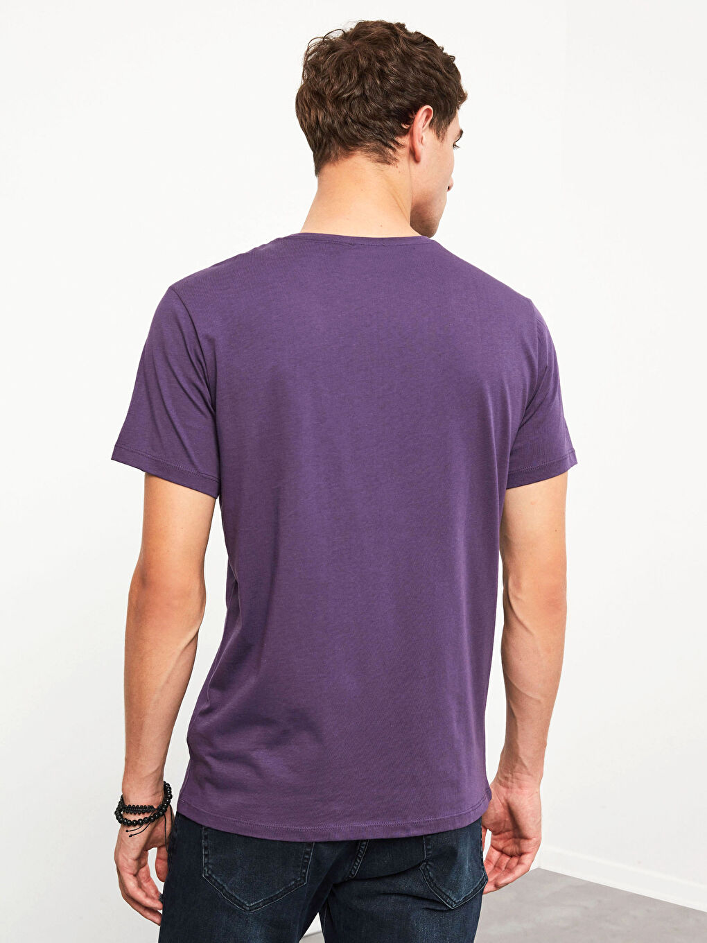 Crew Neck Printed T-Shirt-5