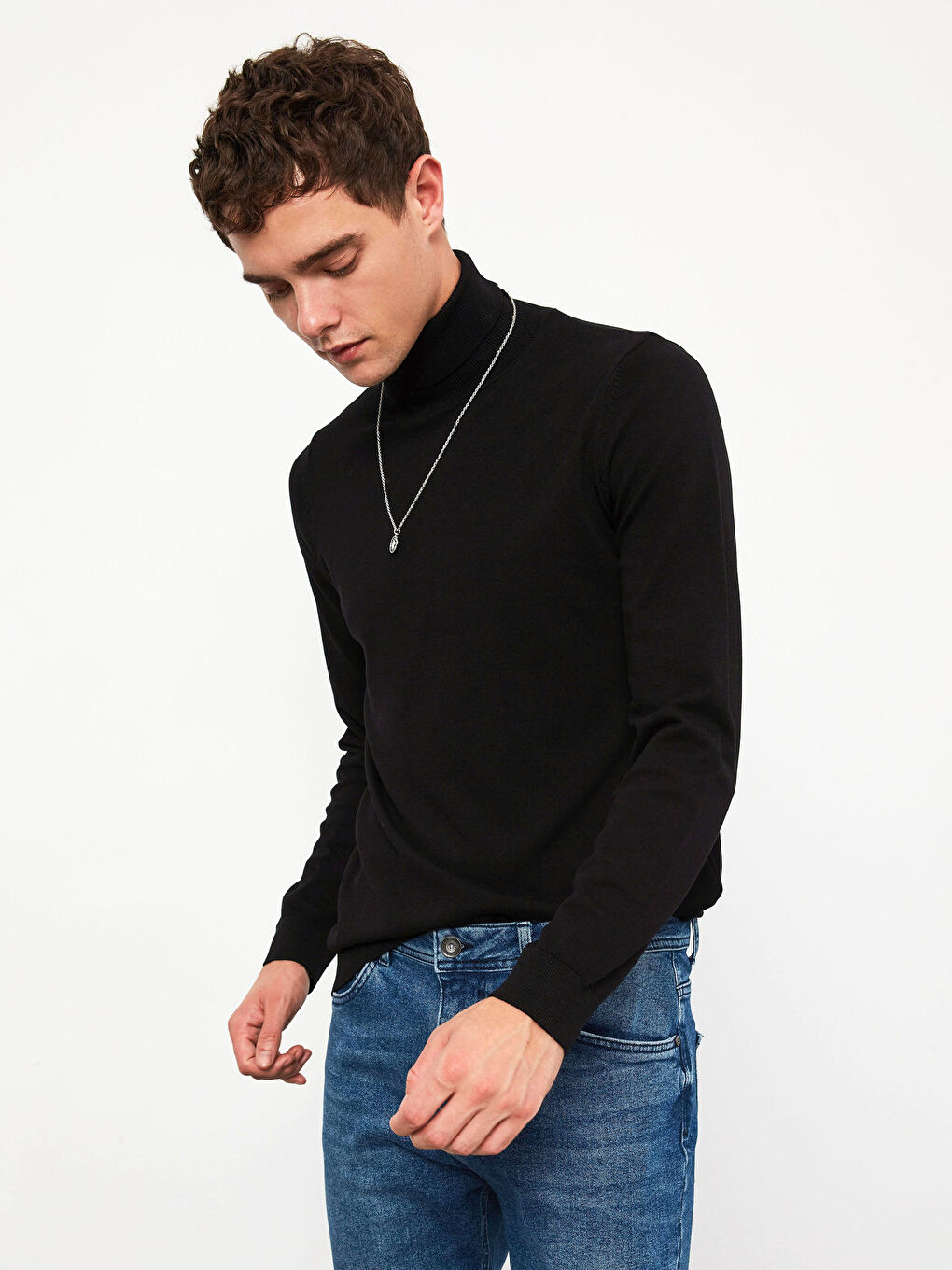 Водолазка Легкий Трикотажный Джемпер-2