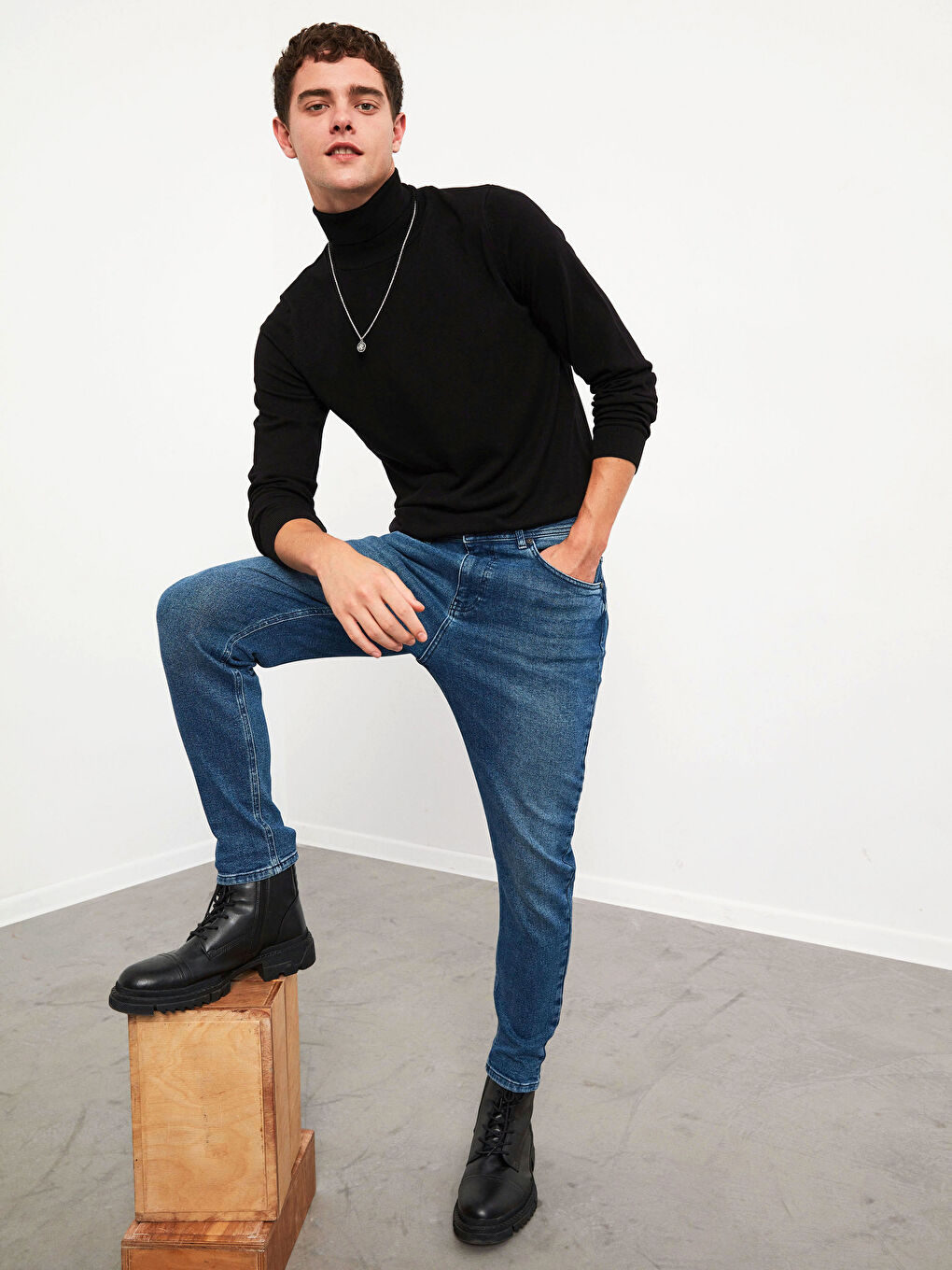 Водолазка Легкий Трикотажный Джемпер-3