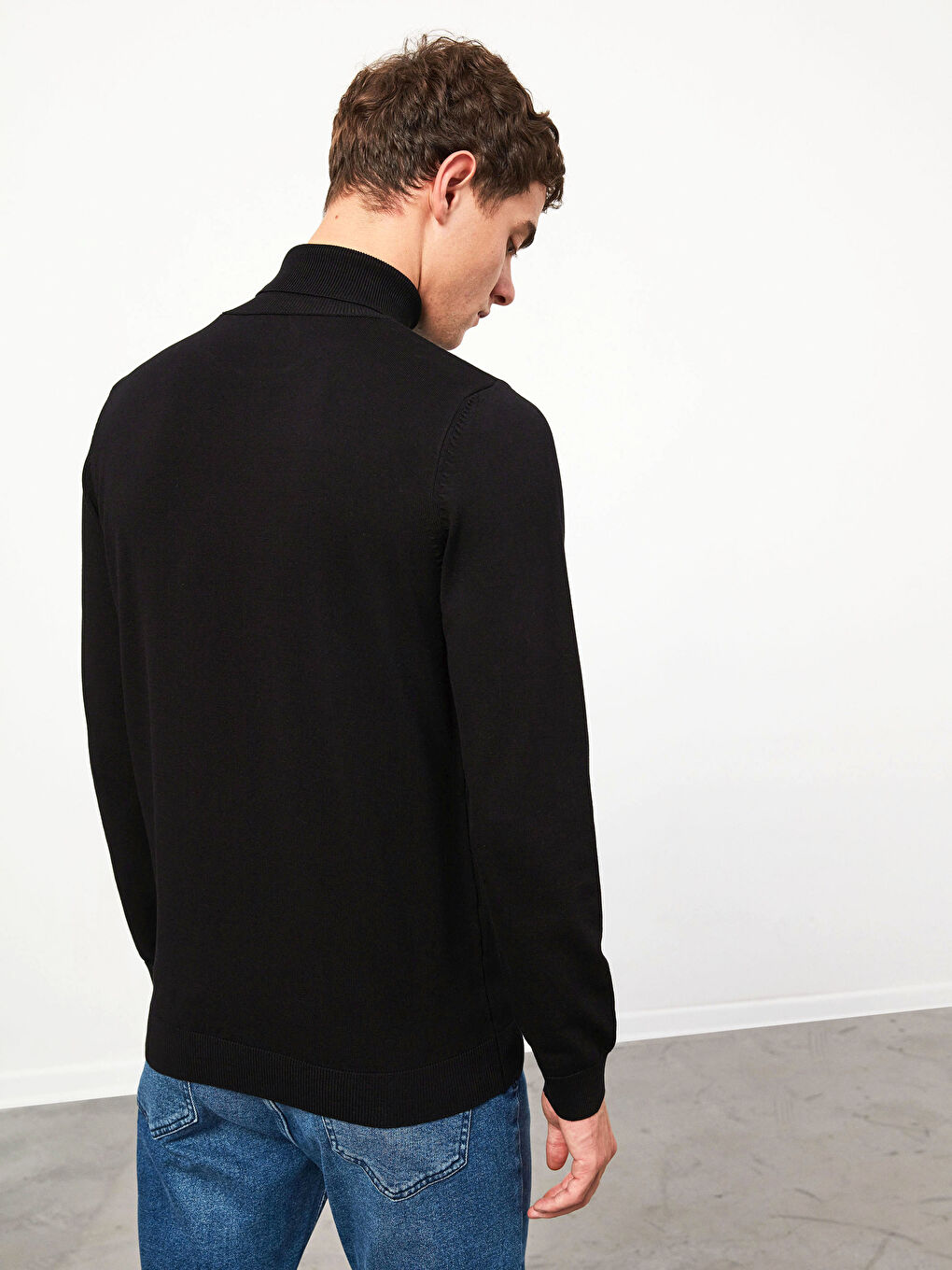 Водолазка Легкий Трикотажный Джемпер-5