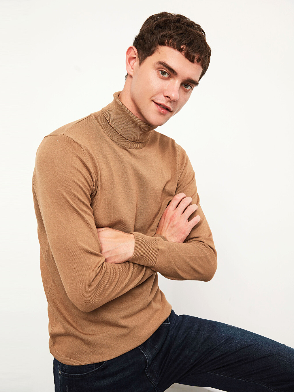 Turtleneck Thin Knitwear Sweater-3