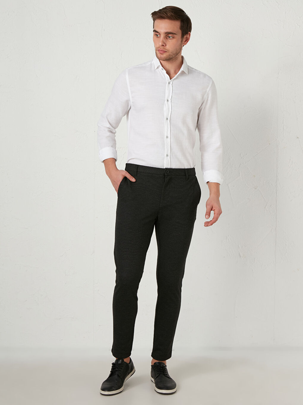 LCW Vision Slim Fit Poly Viscose Trousers -0WCU12Z8-CWF