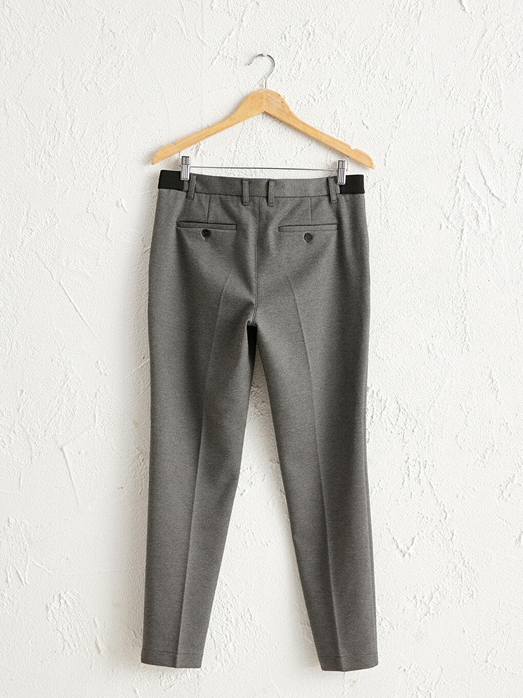 Gri Slim Fit Chino Pantolon-2