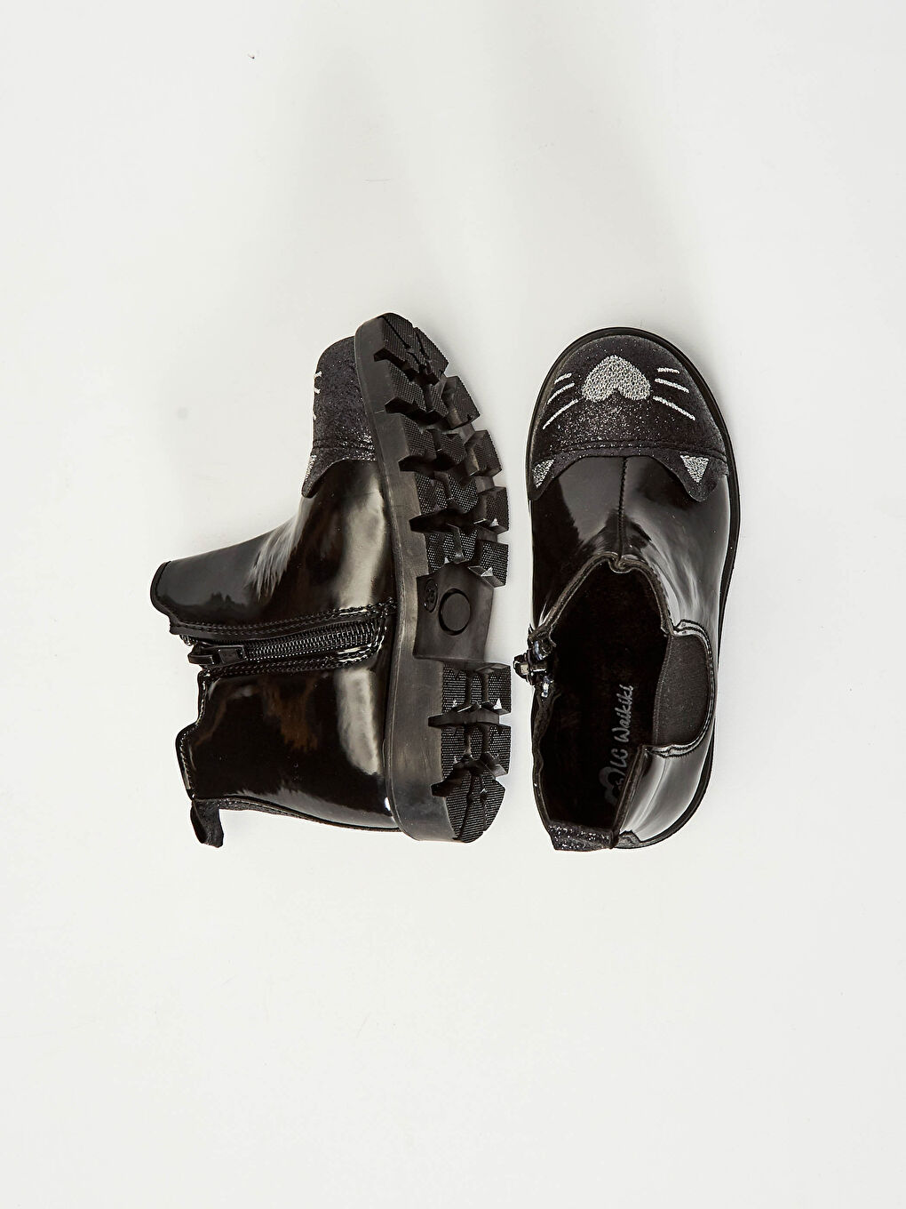 Ботинки Челси с молнией для малышек девочек-2