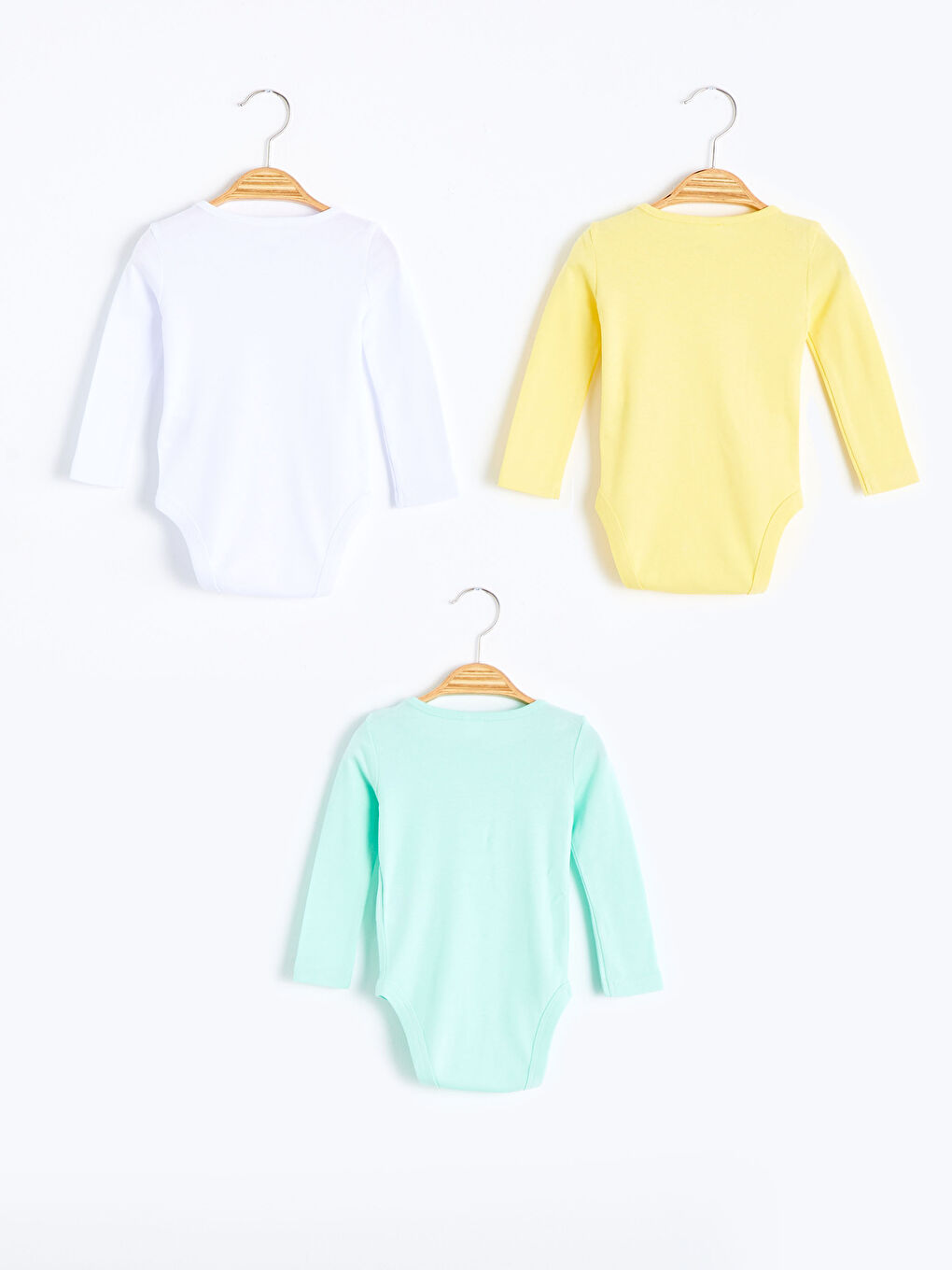 Yeşil Kız Bebek Çıtçıtlı Body 3'lü-1