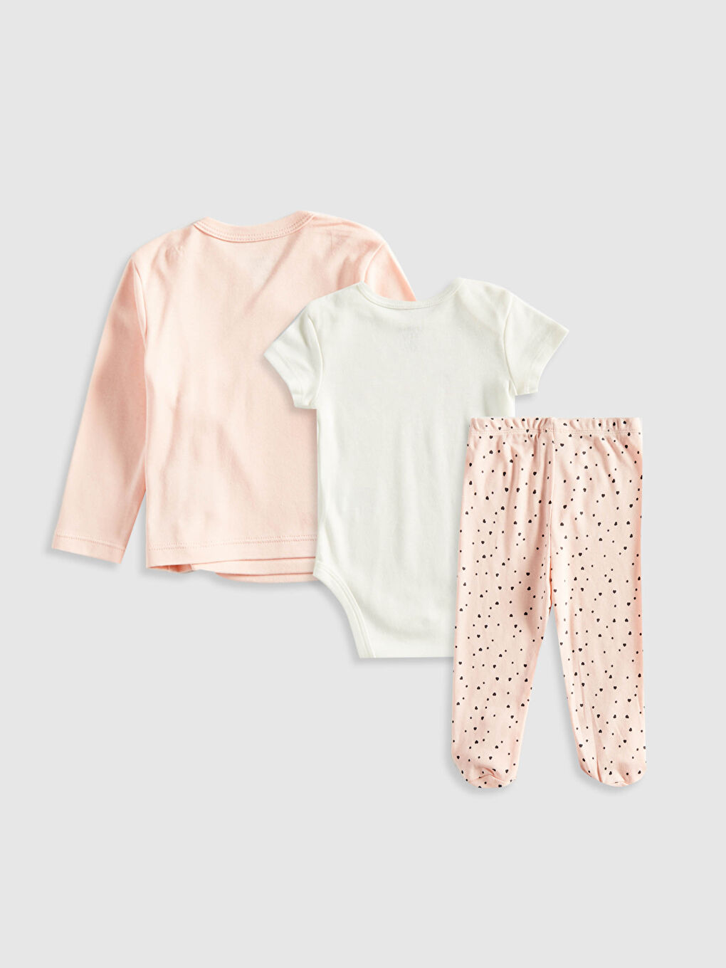 Pembe Kız Bebek Hastane Çıkış Seti-1