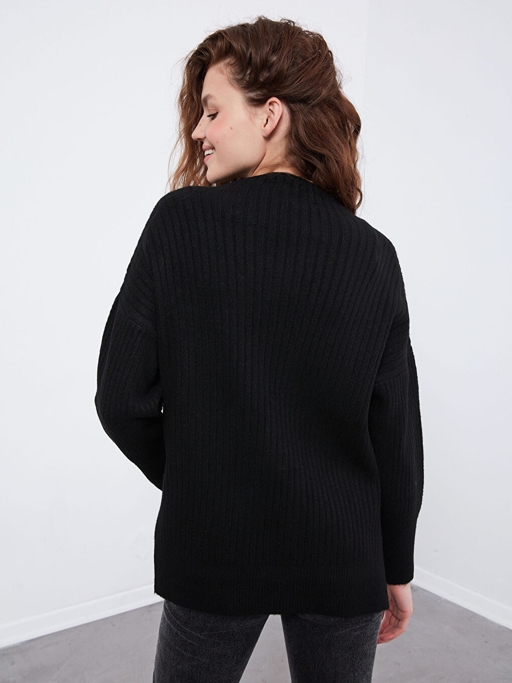 Yarım Balıkçı Yaka Triko Kazak-2