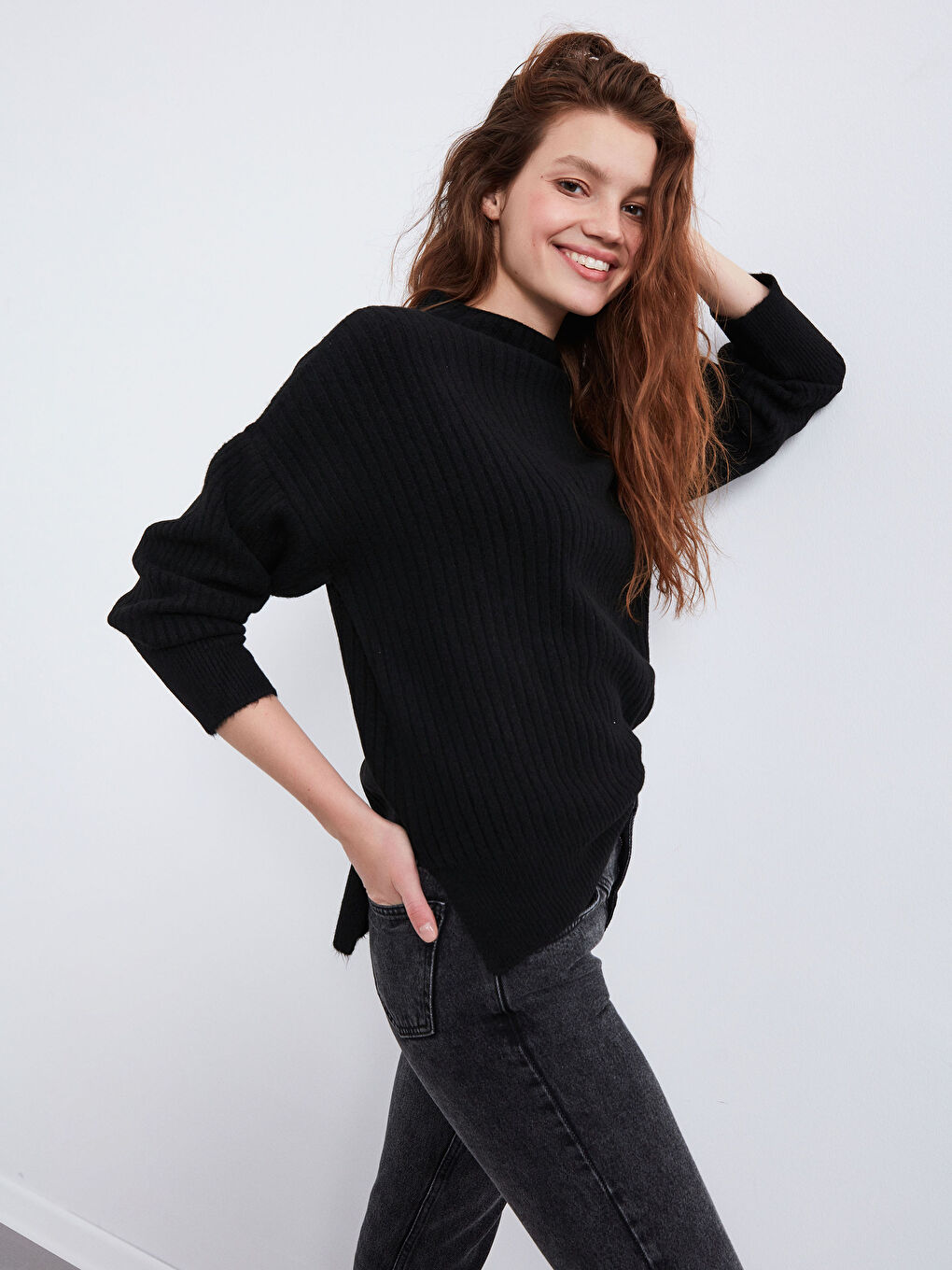 Yarım Balıkçı Yaka Triko Kazak-3