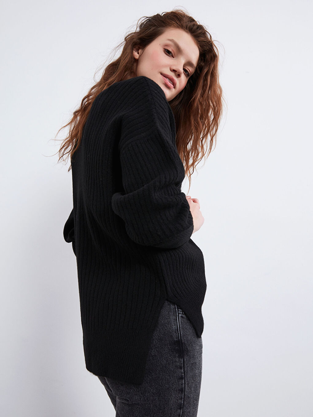 Yarım Balıkçı Yaka Triko Kazak-4