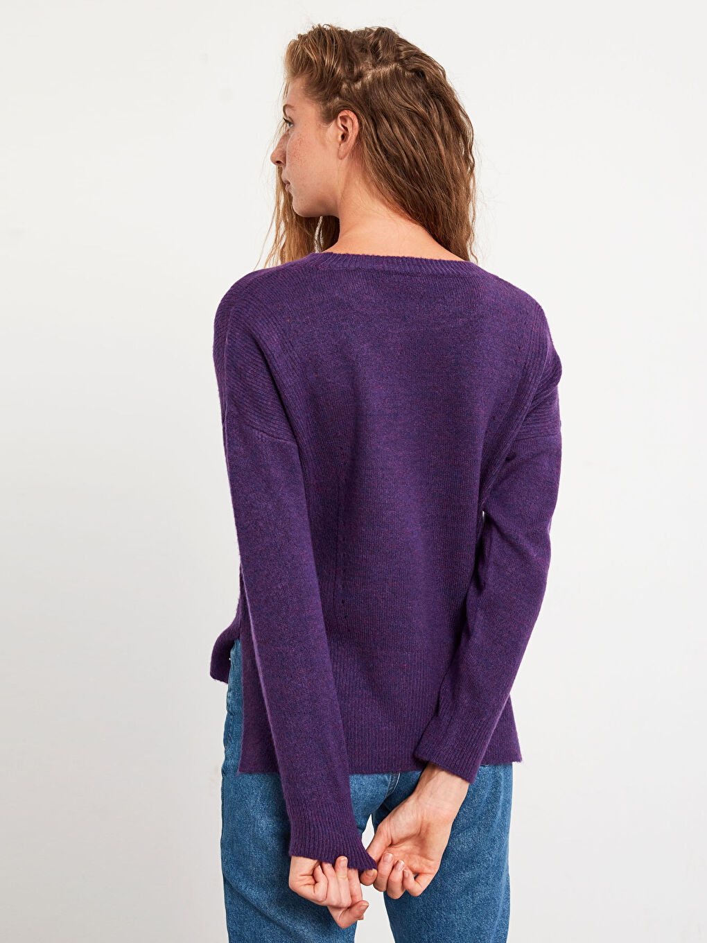 Crew Neck Knitwear Sweater-4
