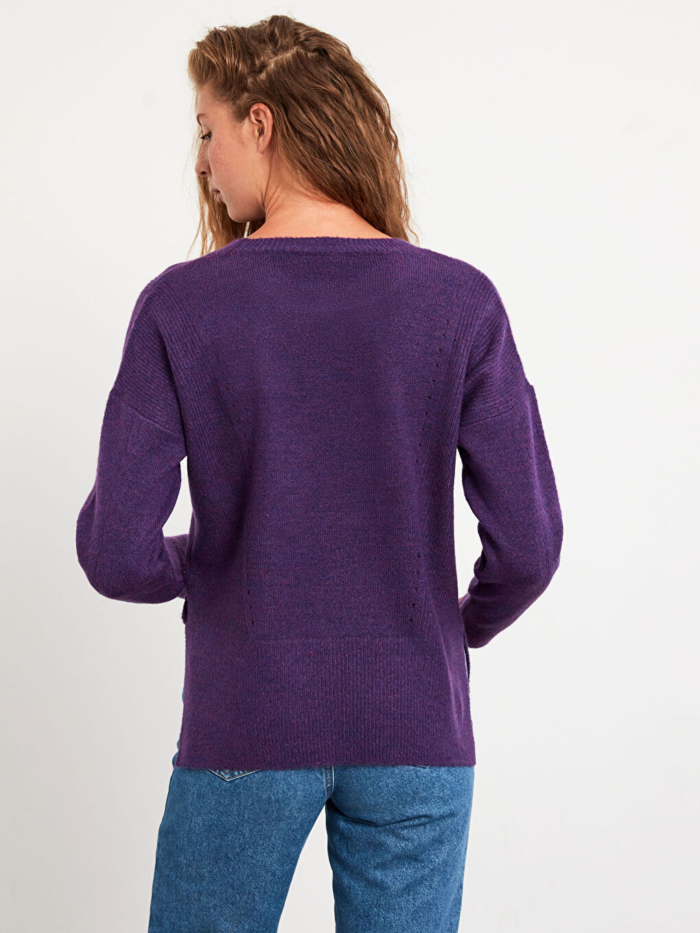 Crew Neck Knitwear Sweater-5