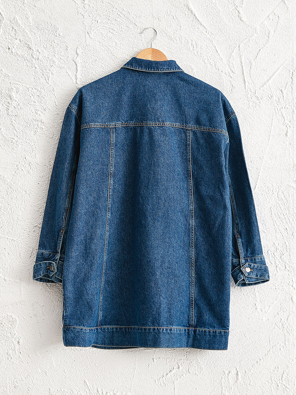 Long Jean Jacket with Pocket-1
