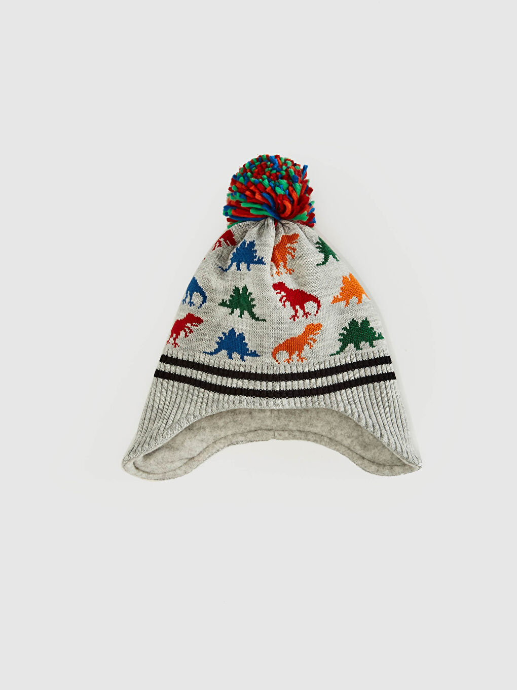 ბიჭების დინოზავრის ნაქარგი პომპომიანი ბინი