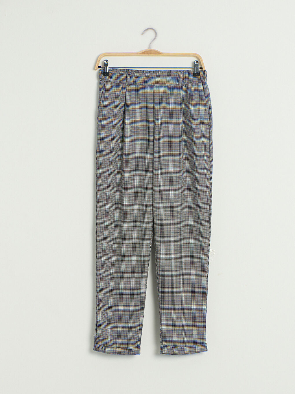 LCW Vision Ankle Length Chequered Carrot Fit Trousers -0WCY76Z8-LKX