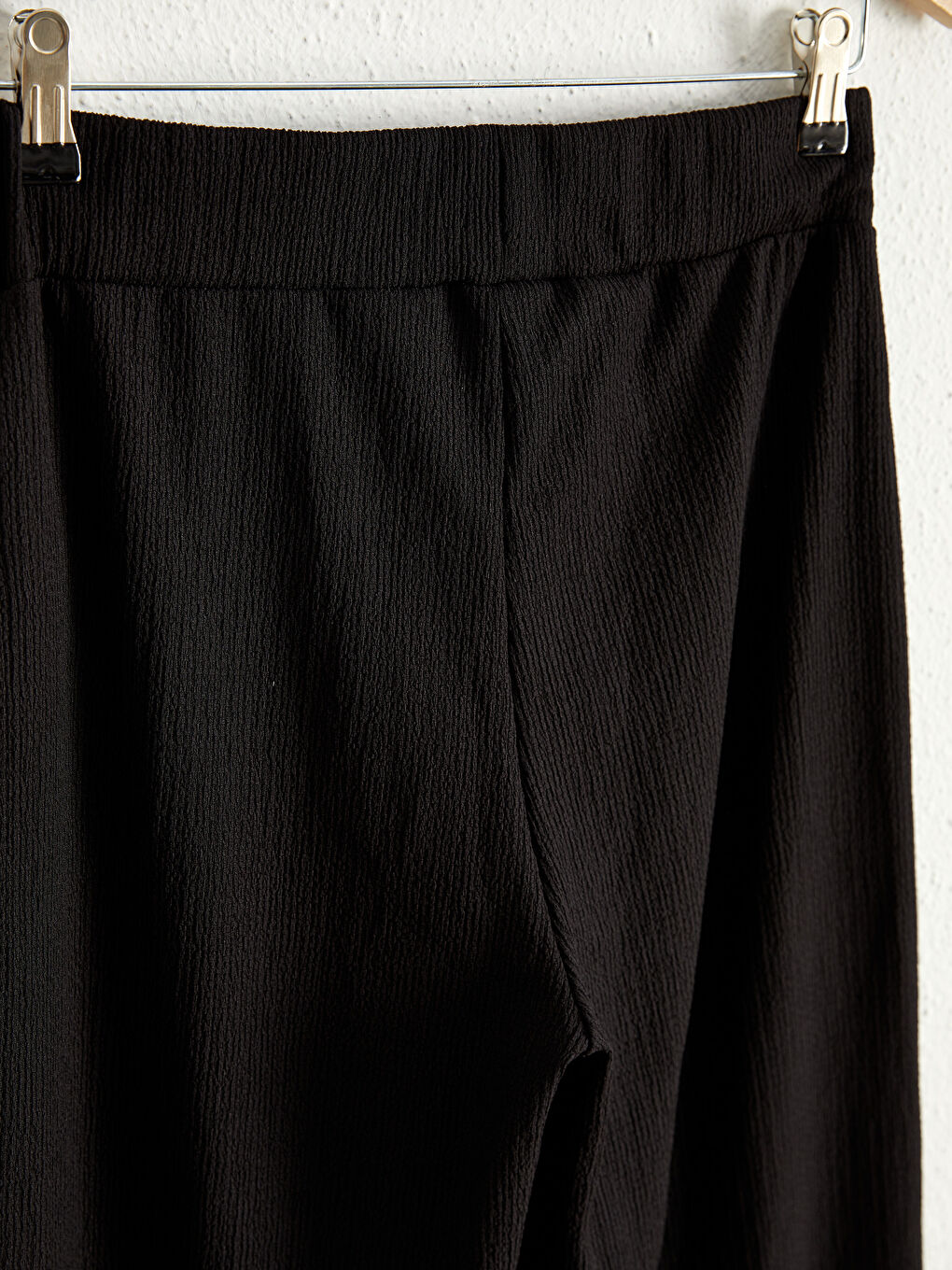 Elastic Waist Palazzo Pants-1