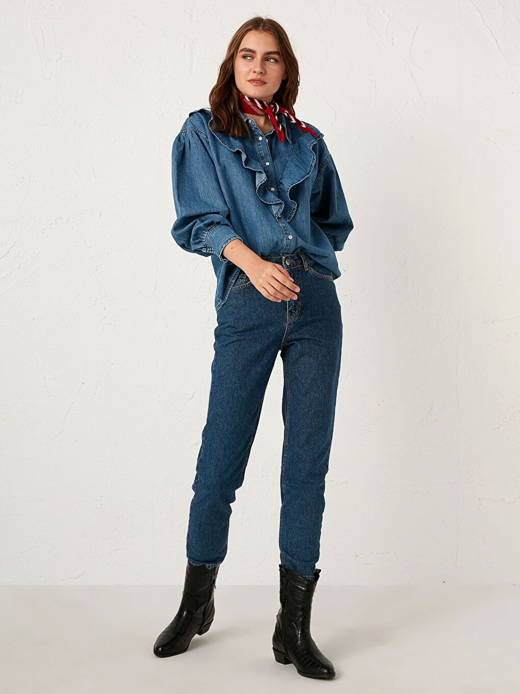 LCW Jeans High Waist Mom Fit Women's Jeans -0WDC18Z8-507