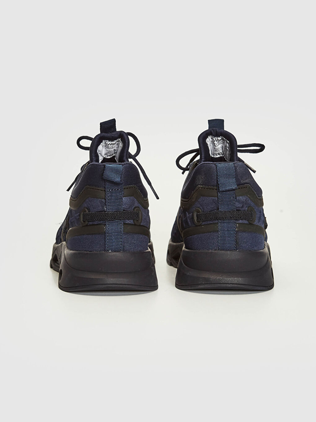 Lacivert Erkek Kalın Taban Bağcıklı Spor Ayakkabı-4