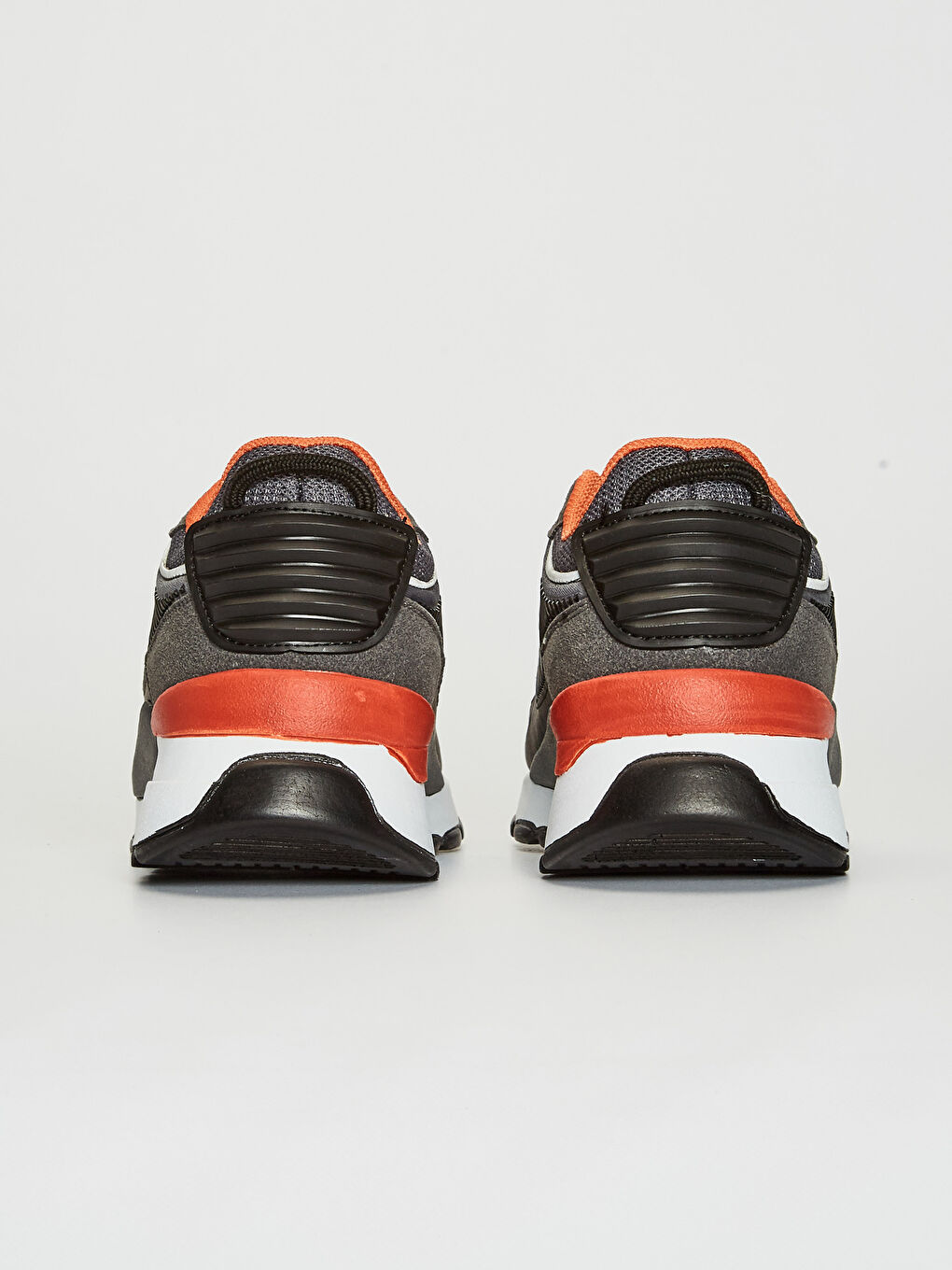 Gri Erkek Dar Kalıp Kalın Taban Günlük Ayakkabı-4