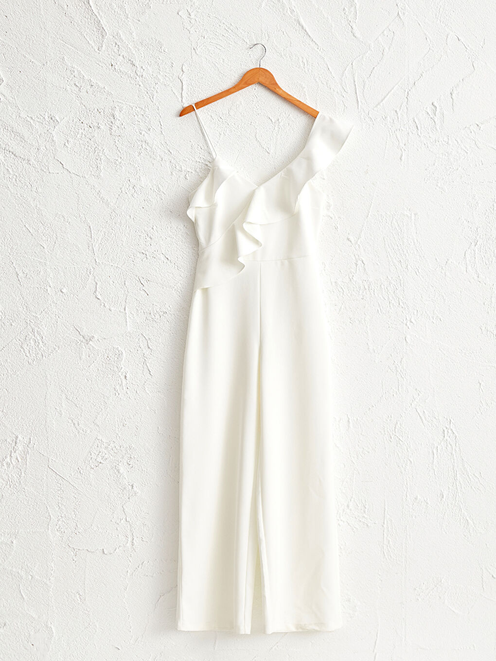Appleline Save The Date Collar Ruffled Jumpsuit-10