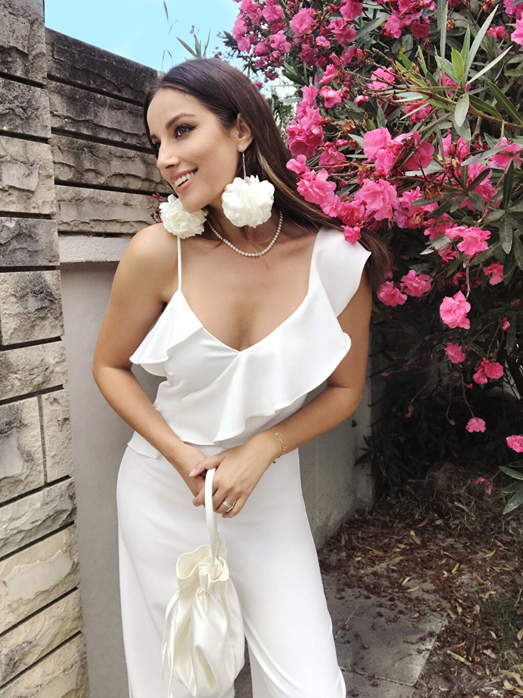 Appleline Save The Date Collar Ruffled Jumpsuit-24