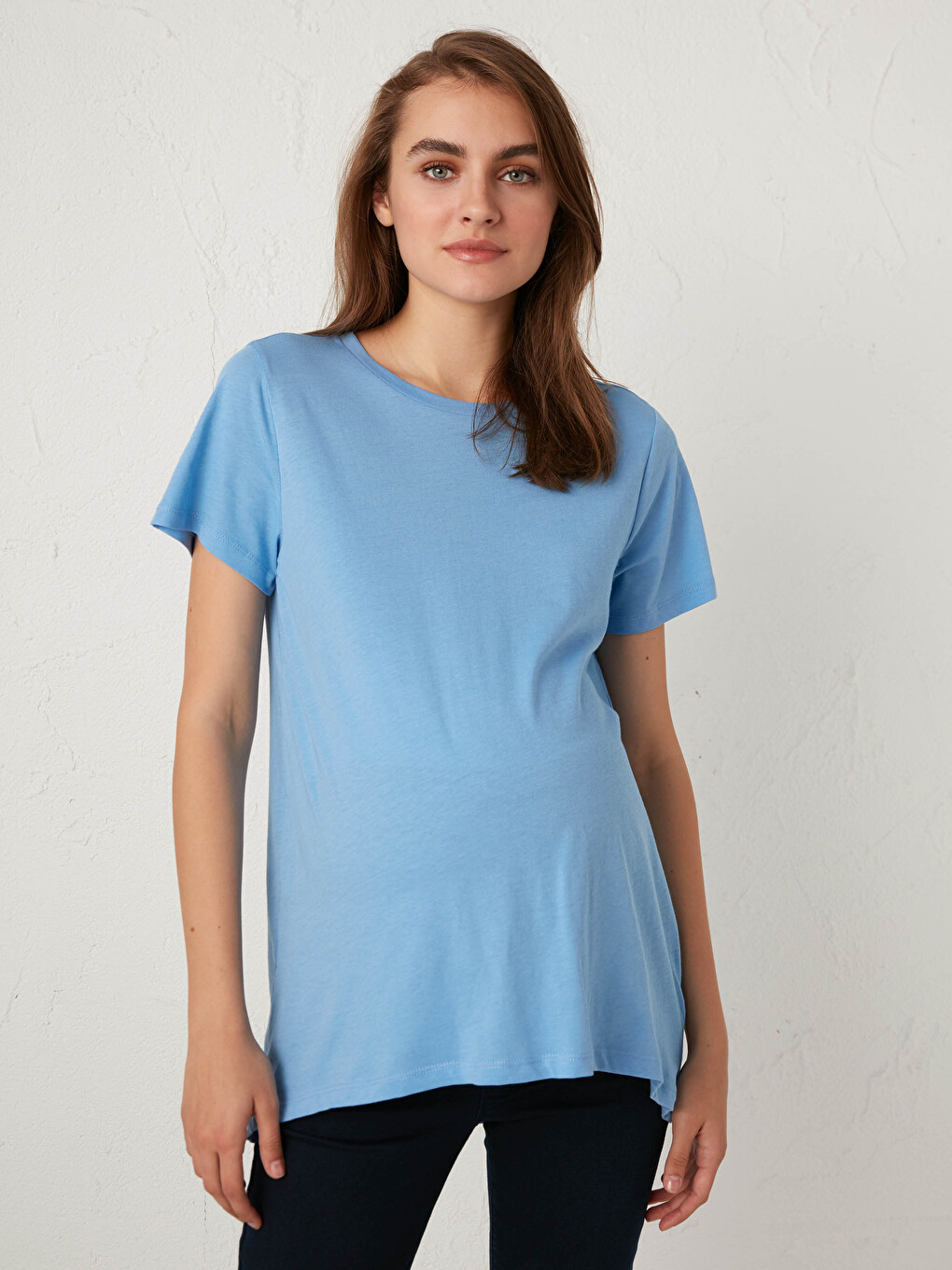 Plain Cotton Maternity T-shirt