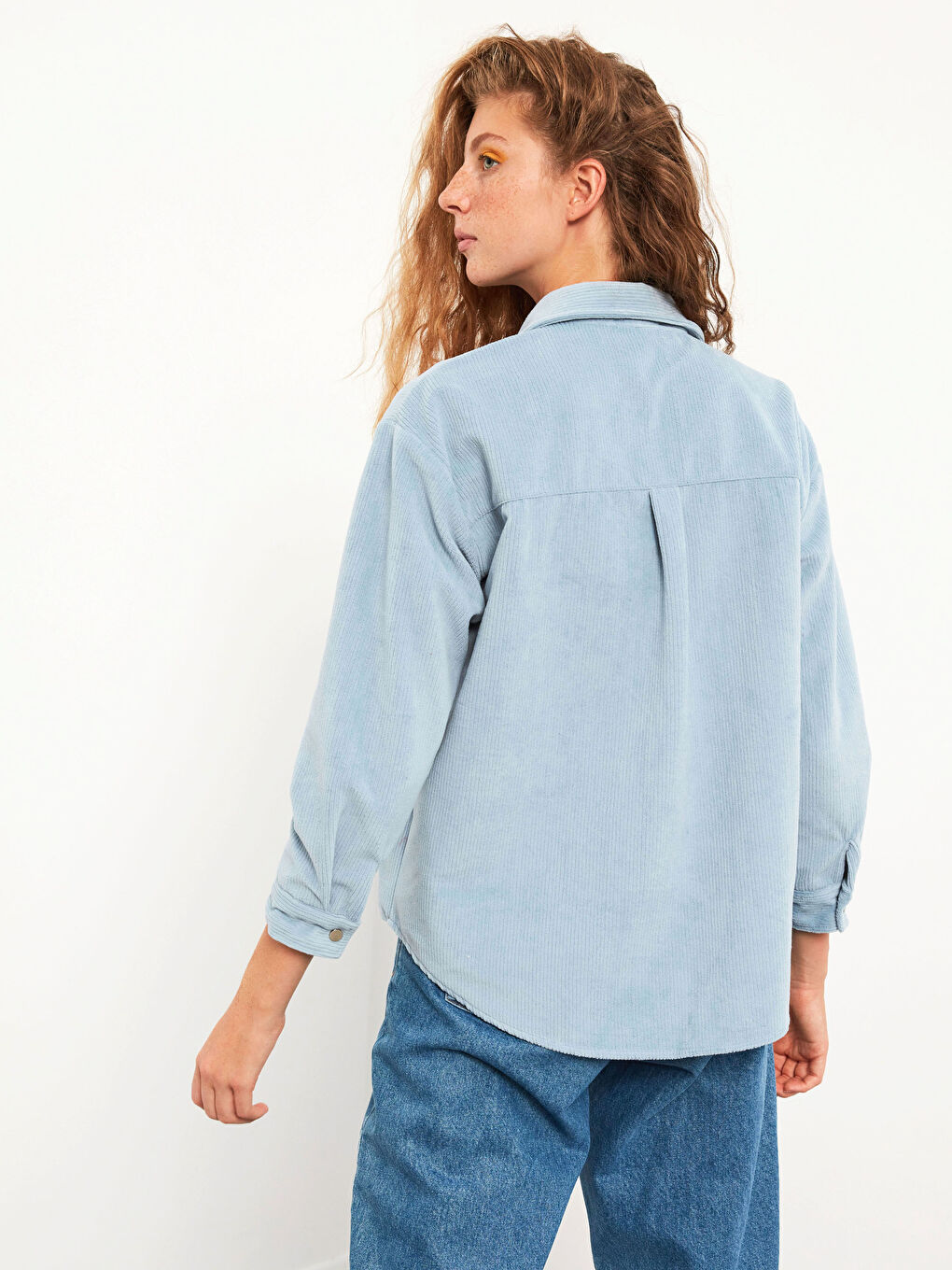 Velvet Shirt with Pocket-3