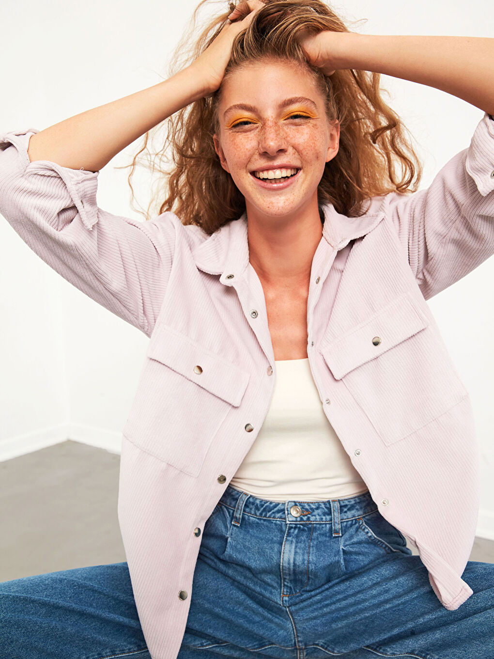 Velvet Shirt with Pocket-1