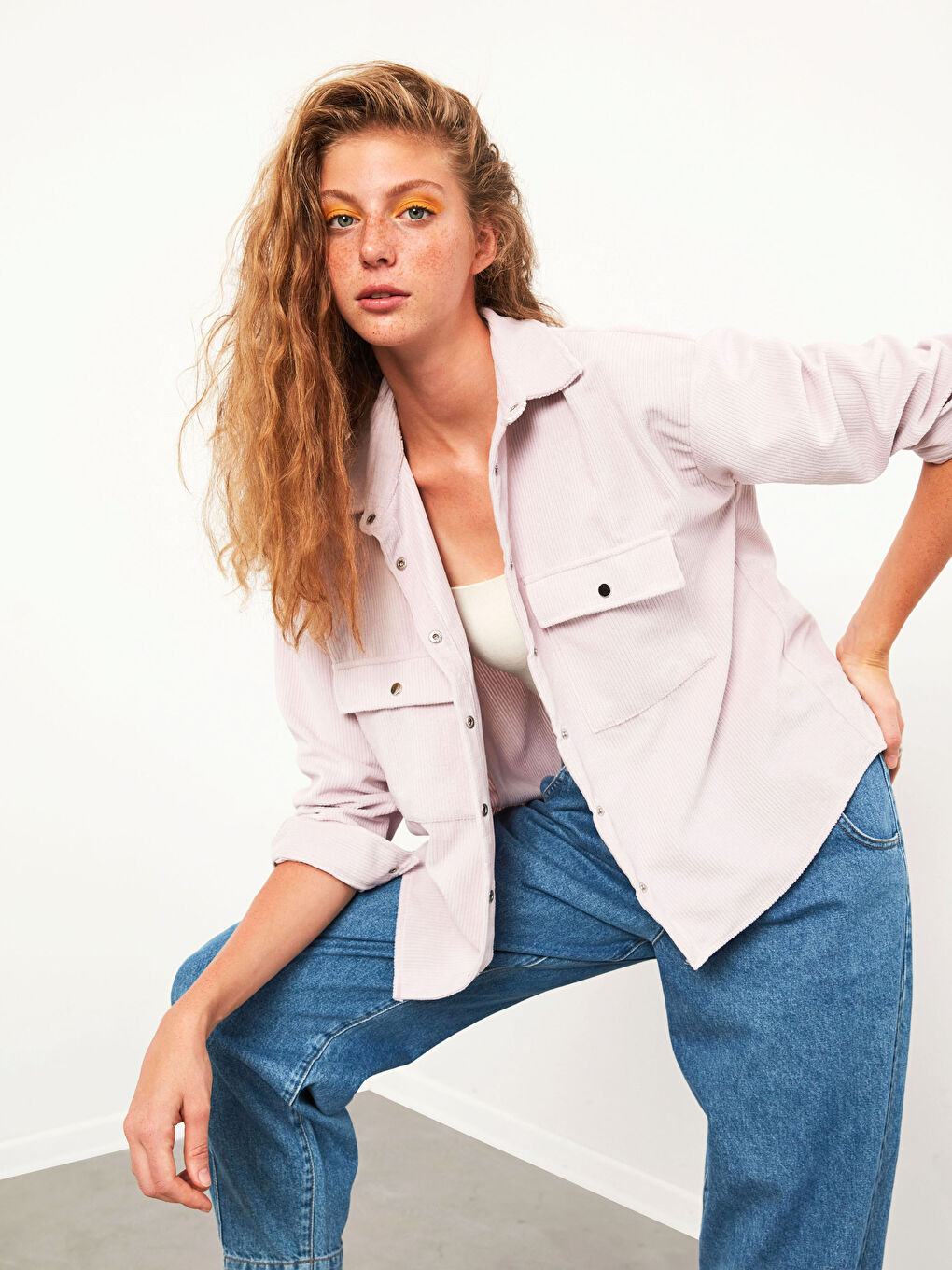 Velvet Shirt with Pocket-2