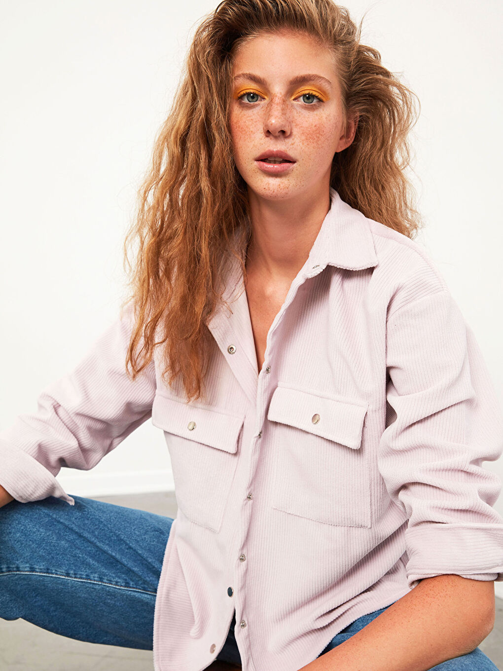 Velvet Shirt with Pocket-3