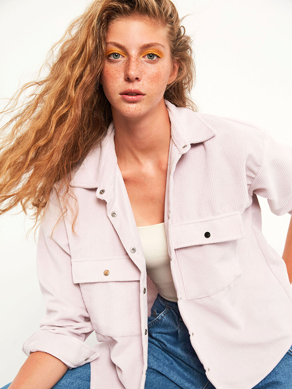 Velvet Shirt with Pocket-4