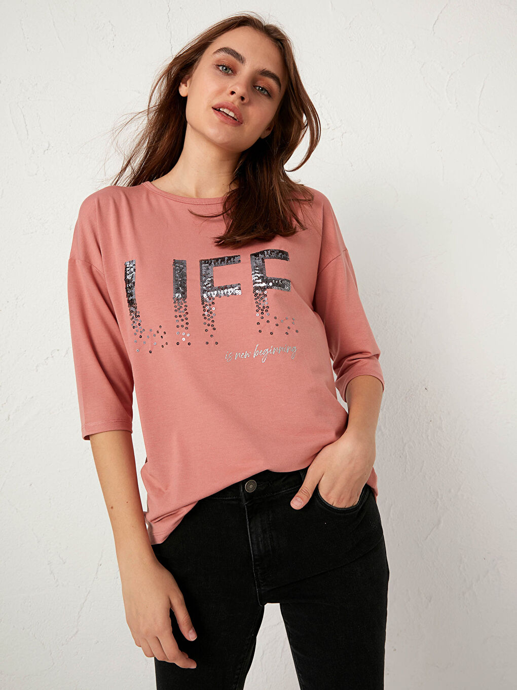 Футболка Стрейч С Блестками