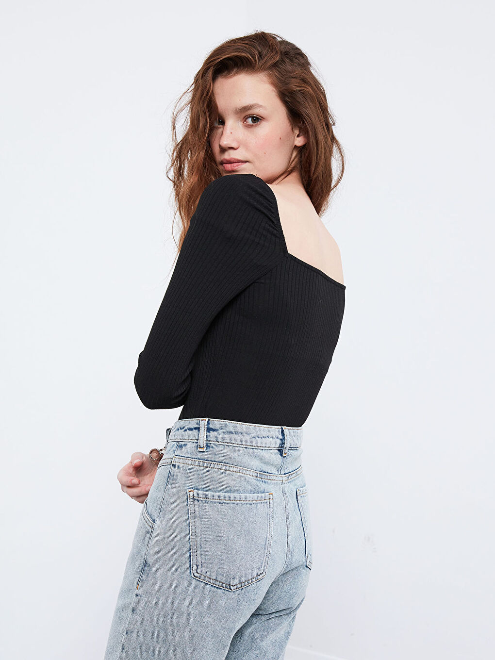 Боди с открытыми плечами-4