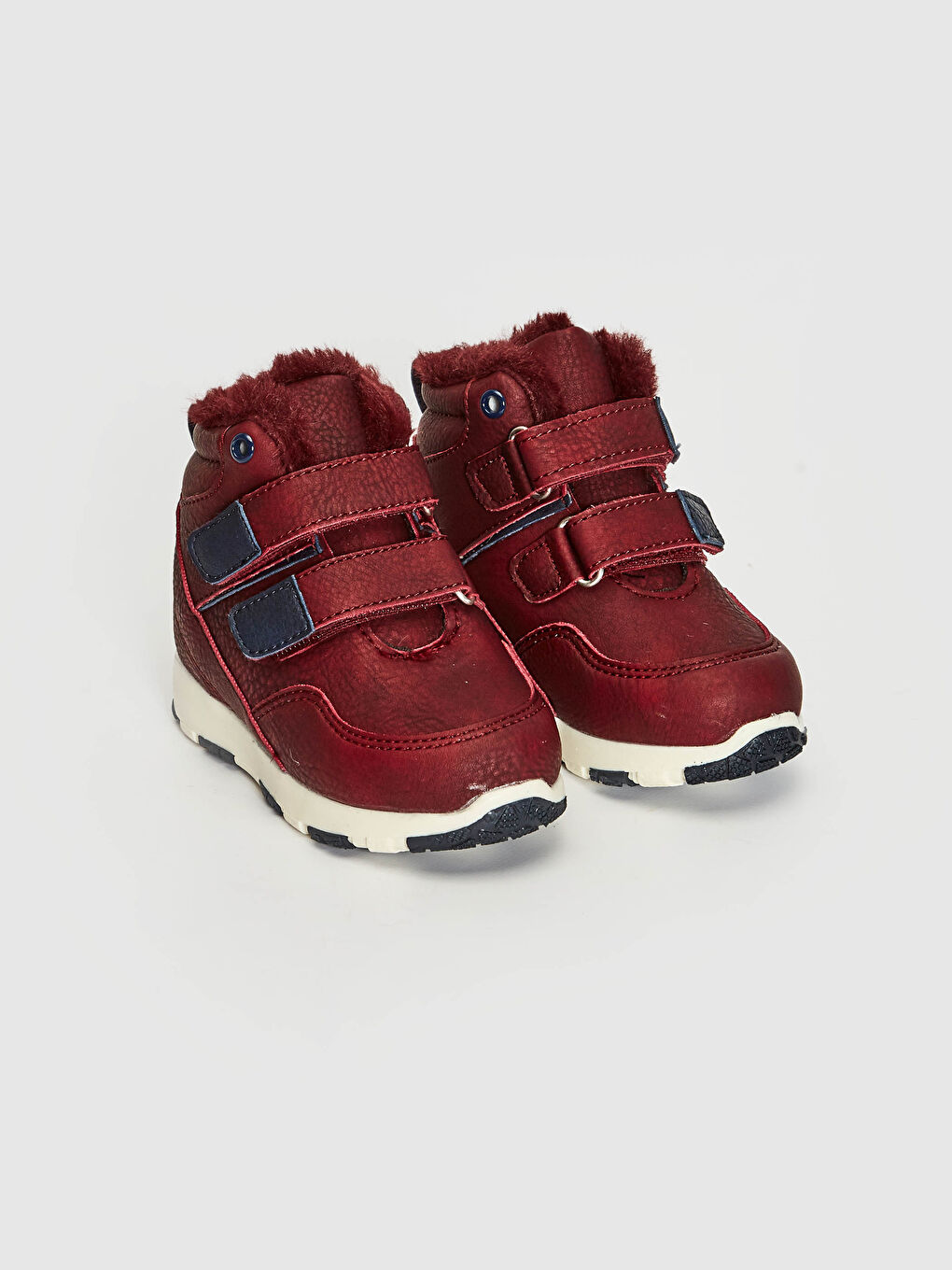 Baby Boy Hook and Loop and Fur Lined Boots-1