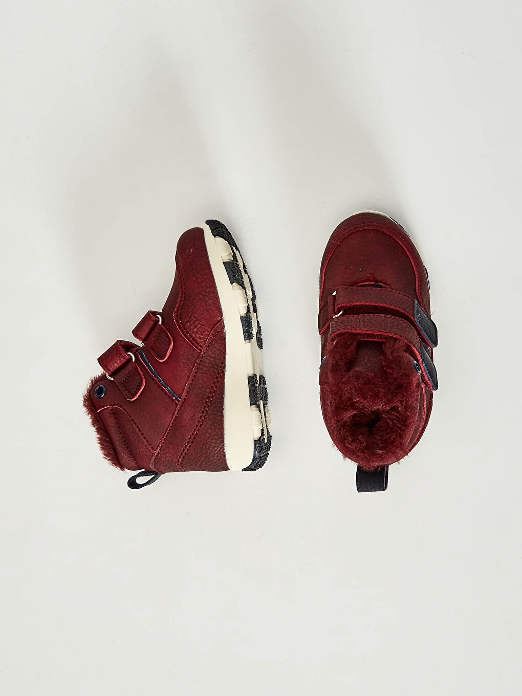 Baby Boy Hook and Loop and Fur Lined Boots-2