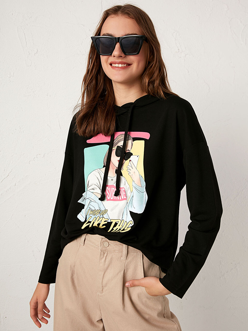 Худи с принтом-1