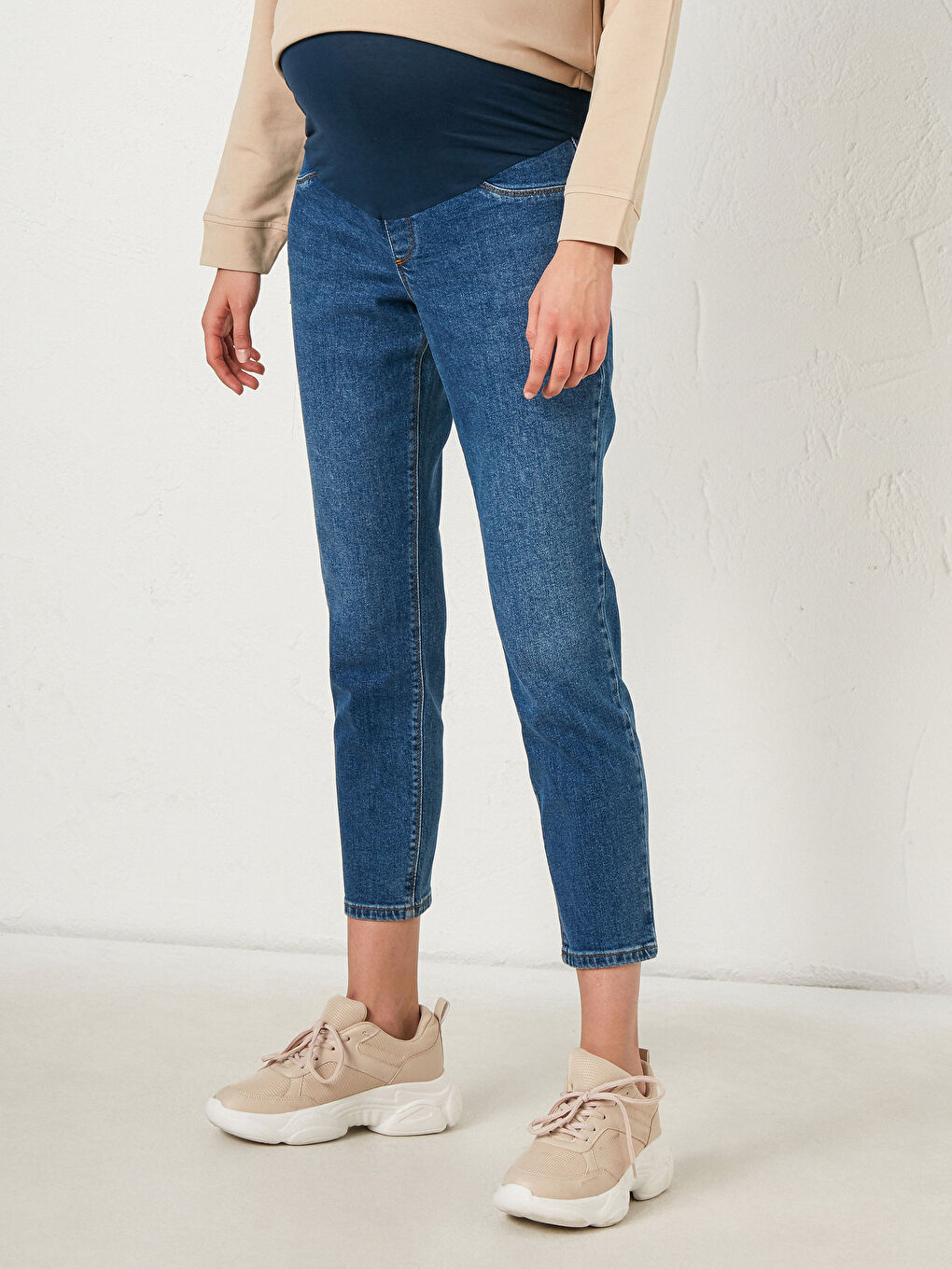 İndigo Jupıter Süper Skinny Fit Hamile Jean Pantolon-2