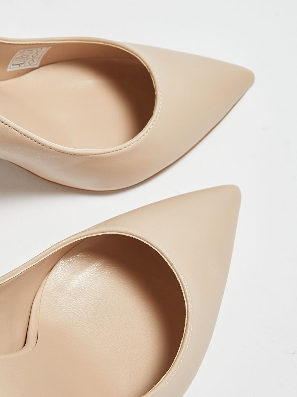 Pembe Kadın Deri Görünümlü Stiletto Ayakkabı-4