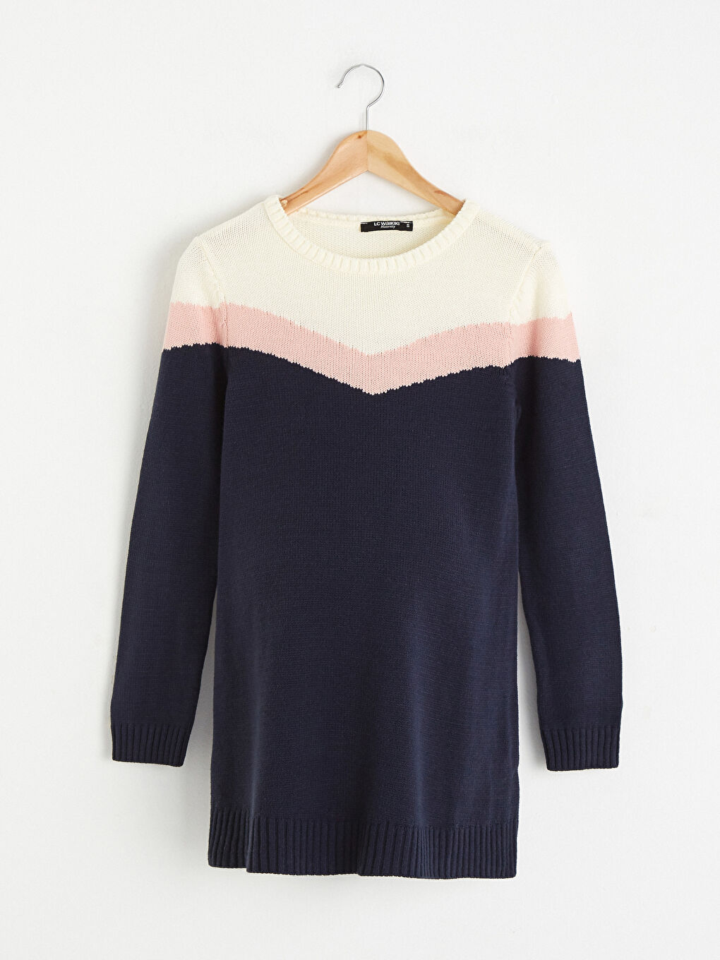 Maternity Patterned Acrylic Knitwear Tunic-5