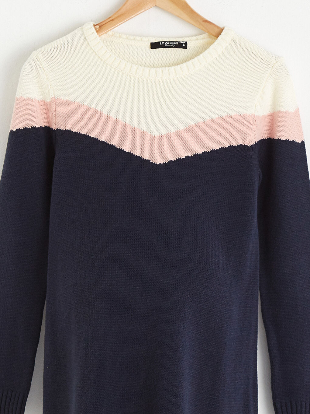 Maternity Patterned Acrylic Knitwear Tunic-7