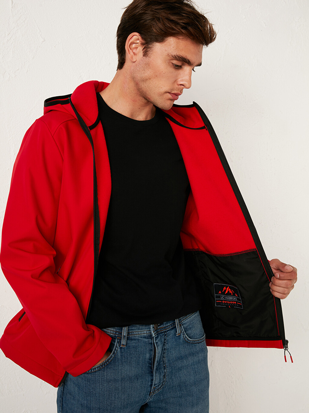 Manteau Court Coupe Standard à Capuche-1