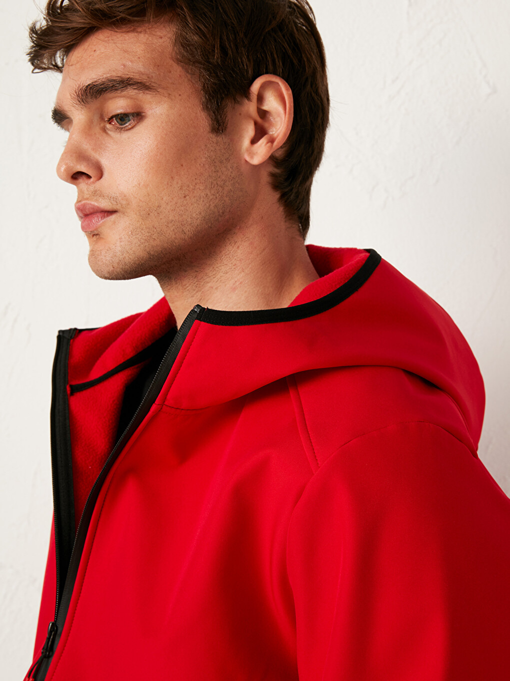 Manteau Court Coupe Standard à Capuche-3