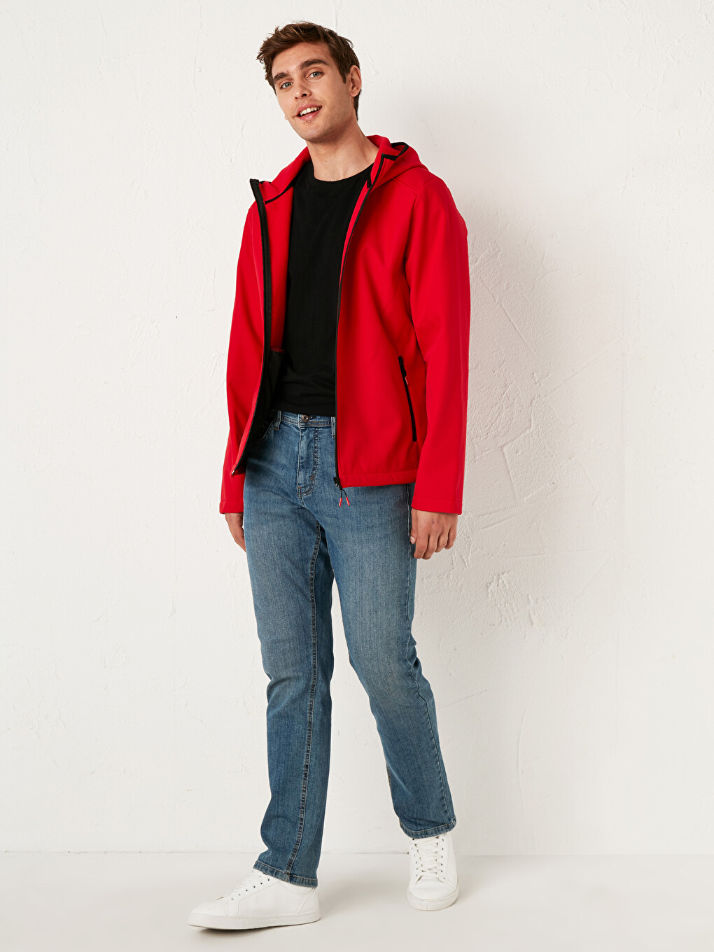 Manteau Court Coupe Standard à Capuche-5