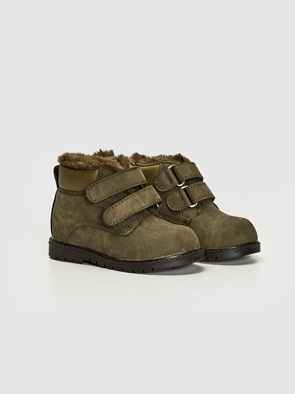 Baby Boy Suede-Look Fur Lined Boots