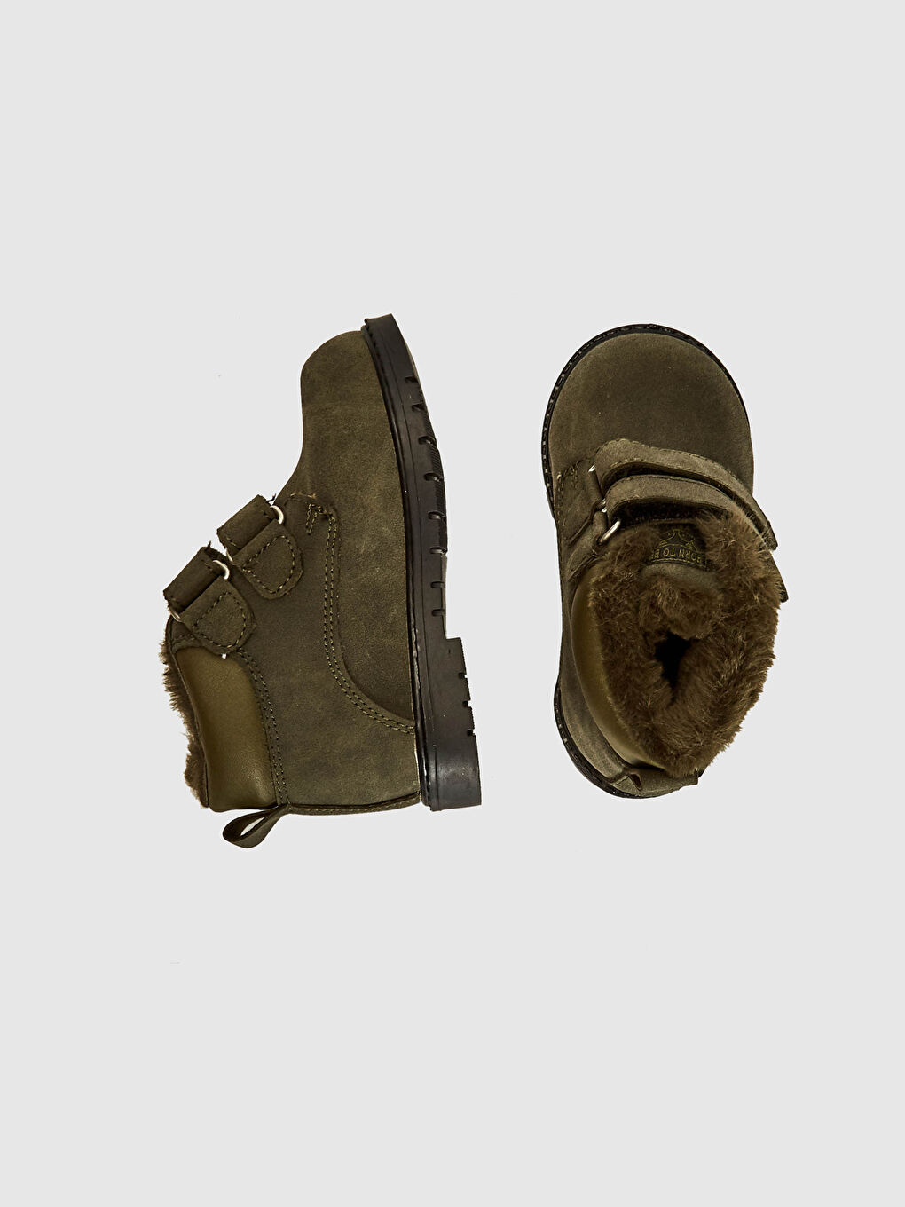 Baby Boy Suede-Look Fur Lined Boots-2