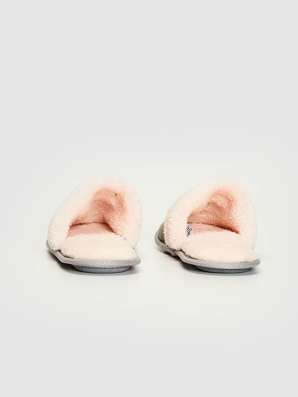 Gri Peluş Ev Terliği-3