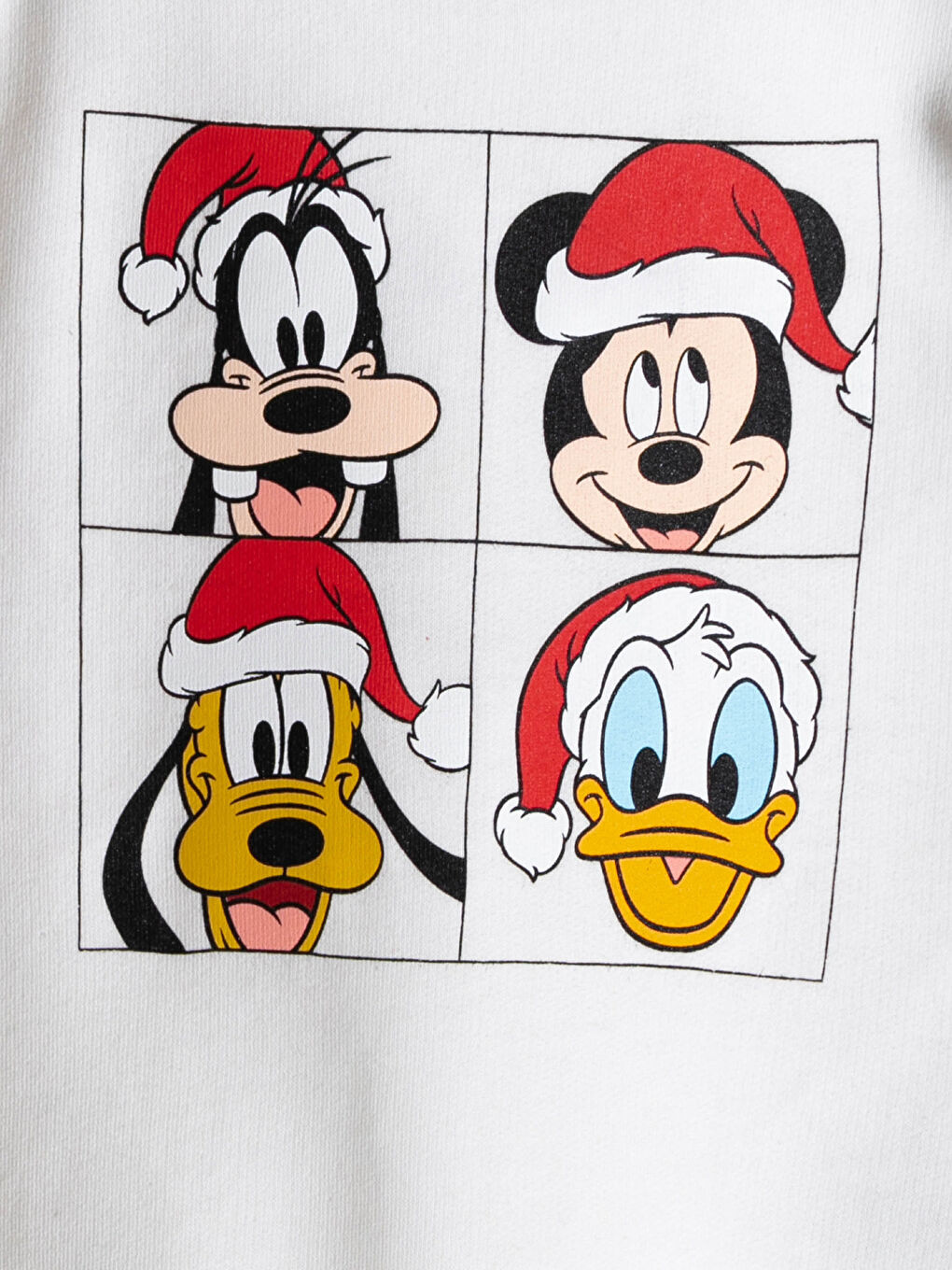 Beyaz Erkek Bebek Disney Baskılı Eşofman Takım-2
