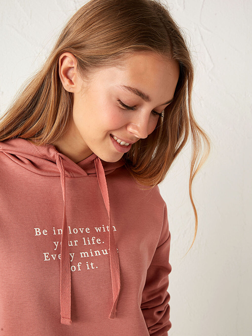 Худи Женское Толстое С Принтом-1